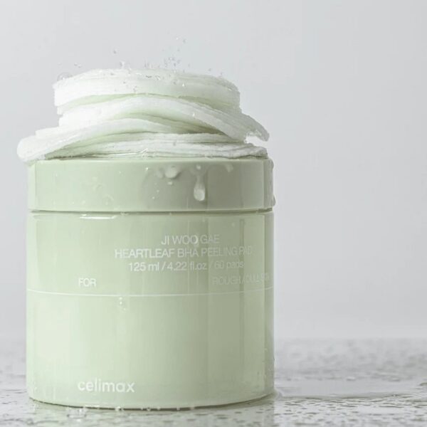 Celimax Пэды для лица Ji Woo Gae Heartleaf BHA peeling pad 125ml/60 pads